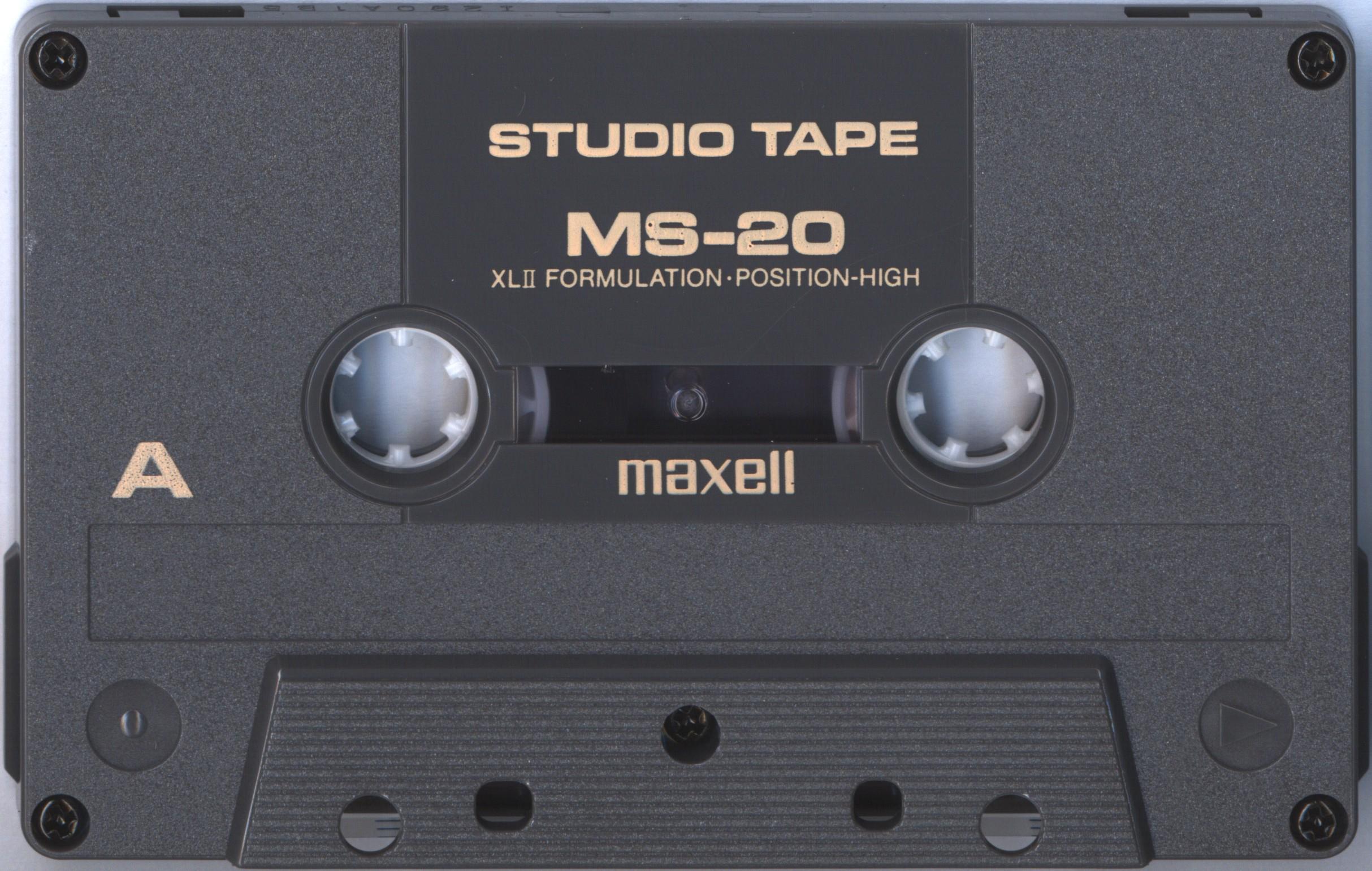 Compact Cassette Maxell MS 20 "Audio Pro" Type II Chrome 1997 USA