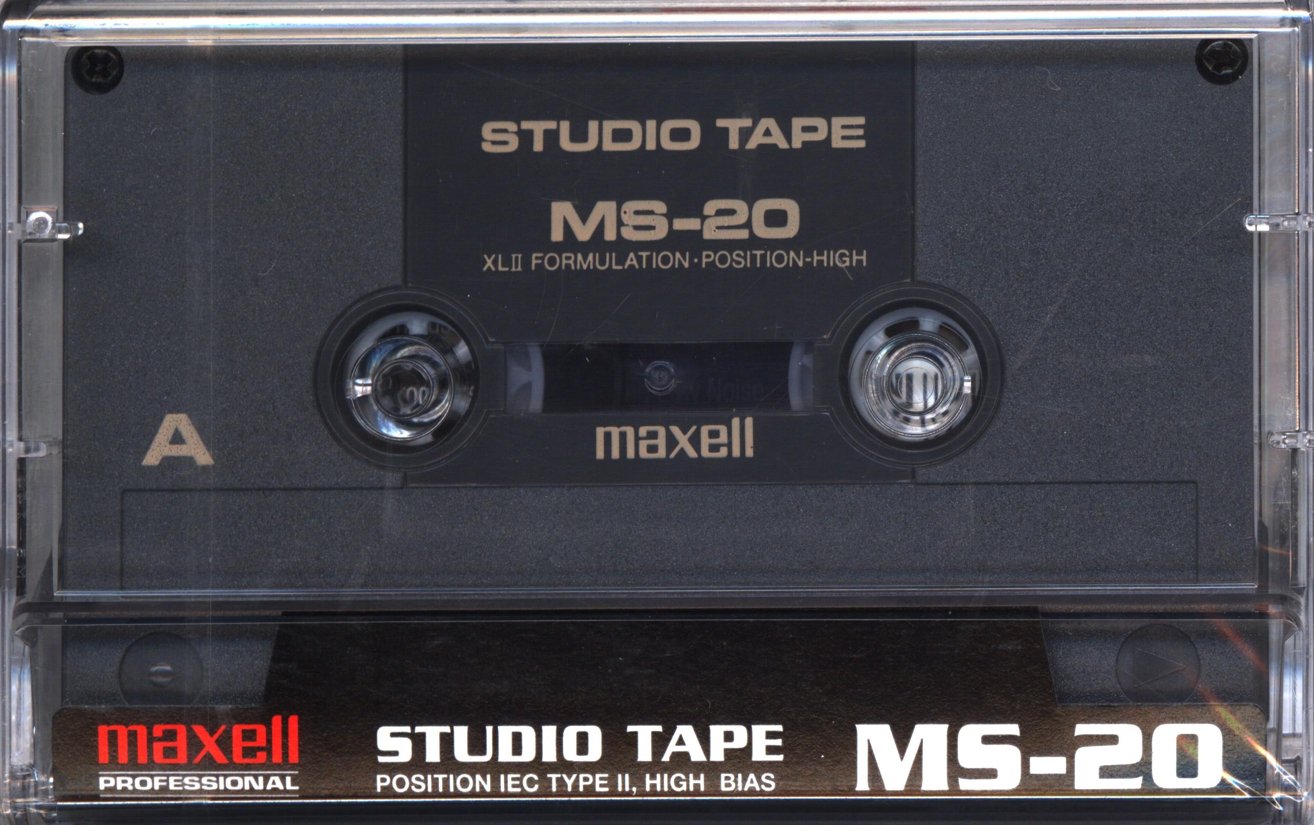 Compact Cassette Maxell MS 20 "Audio Pro" Type II Chrome 1997 USA