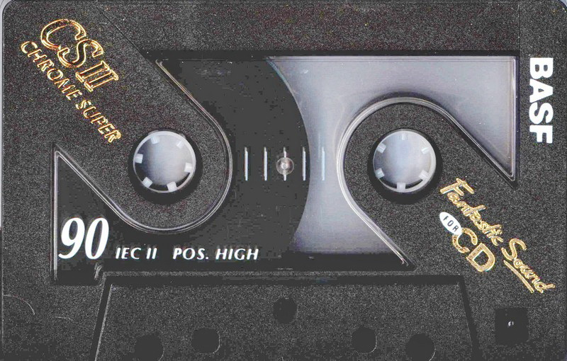 Compact Cassette BASF CS II Chrome Super 90 Type II Chrome 1995 North America