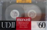 Compact Cassette Maxell UDII / UD2 60 Type II Chrome 1988 Europe