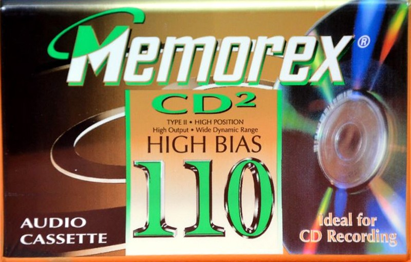 Compact Cassette Memorex CD 2 110 Type II Chrome 1998 Canada, USA