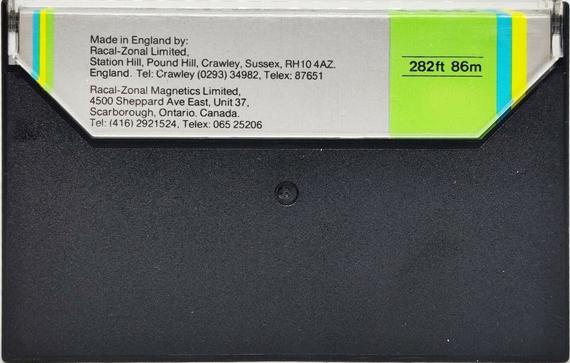 Compact Cassette Racal XL Silver 60 Type I Normal 1982 UK