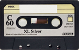 Compact Cassette Racal XL Silver 60 Type I Normal 1982 UK