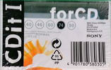 Compact Cassette Sony CDit I 74 "C-74CDIT1B" Type I Normal 1996 Europe