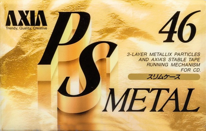 Compact Cassette AXIA PS-Metal 46 "PSMF 46" Type IV Metal 1993 Japan