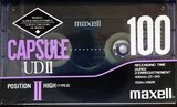 Compact Cassette Maxell Capsule II 100 "UDII" Type II Chrome 1991 North America