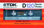 Compact Cassette TDK D 120 Type I Normal 1982 Europe