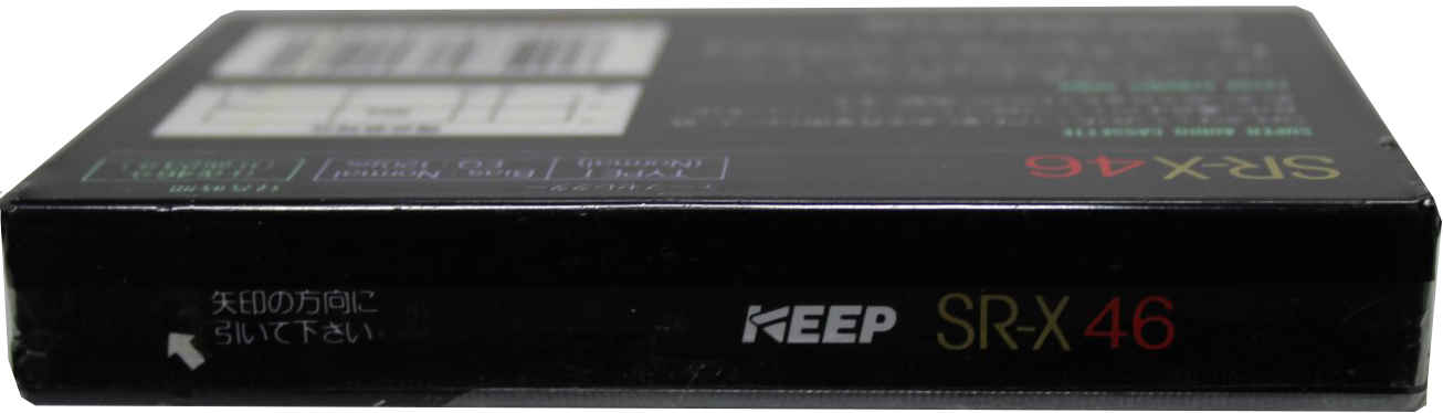 Compact Cassette KEEP SR-X 46 Type I Normal 1986 Japan