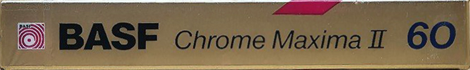 Compact Cassette BASF Chrome Maxima II 60 Type II Chrome 1988 North America