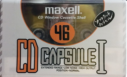 Compact Cassette Maxell CD Capsule I 46 "CDC-I 46" Type I Normal 1990 Japan