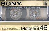 Compact Cassette Sony Metal-ES 46 Type IV Metal 1986 Japan