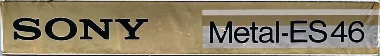 Compact Cassette Sony Metal-ES 46 Type IV Metal 1986 Japan