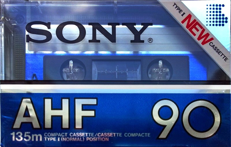 Compact Cassette Sony AHF 90 Type I Normal 1982 North America