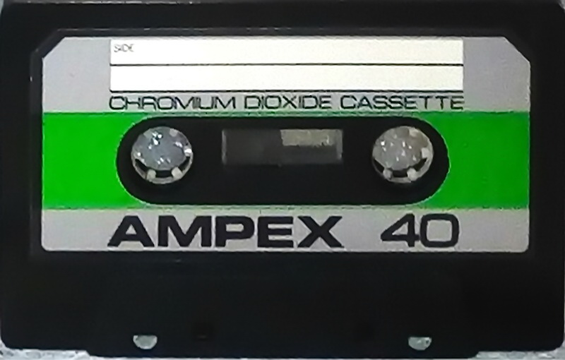 Compact Cassette Ampex 40 Type II Chrome 1972 USA