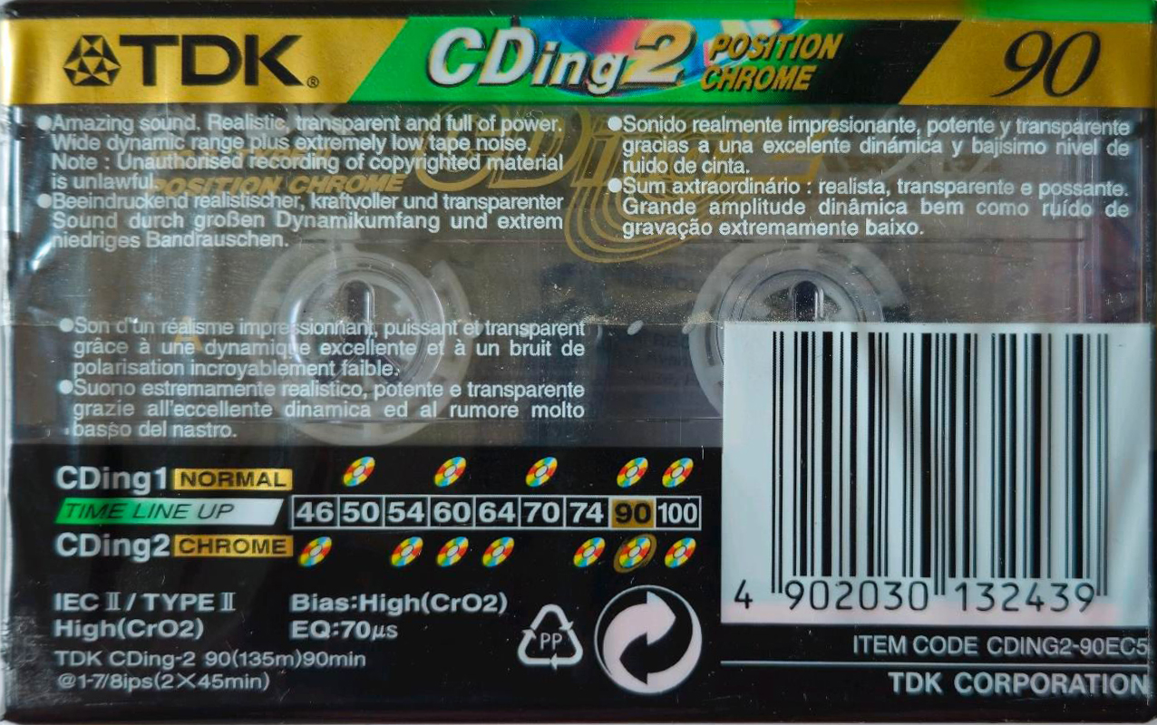 5 pack: TDK  - CDing 2 90