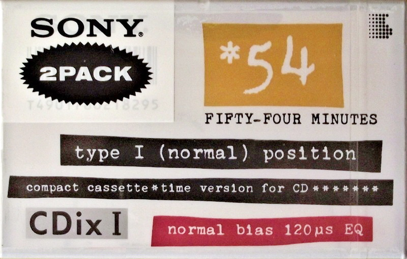 Compact Cassette: Sony  - CDix I 54