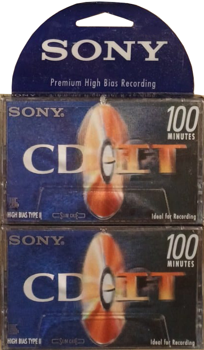 Blister Sony CD-IT 90 Type II Chrome 1995 North America