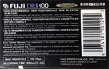 Compact Cassette Fuji DR-II 100 "DR-II SL 100 U" Type II Chrome 1990 North America