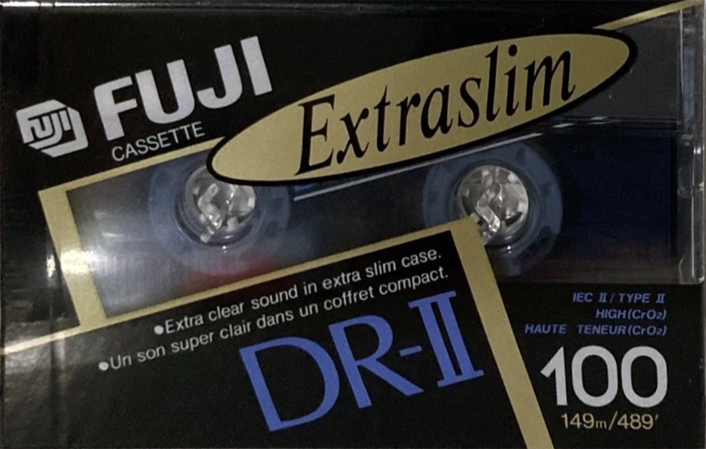 Compact Cassette Fuji DR-II 100 "DR-II SL 100 U" Type II Chrome 1990 North America