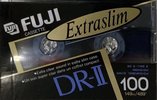 Compact Cassette Fuji DR-II 100 "DR-II SL 100 U" Type II Chrome 1990 North America