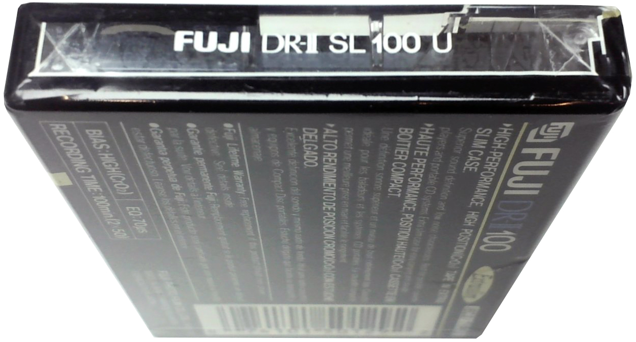 Compact Cassette Fuji DR-II 100 "DR-II SL 100 U" Type II Chrome 1990 North America