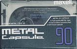 Compact Cassette Maxell Capsule Metal 90 Type IV Metal 1990 Europe
