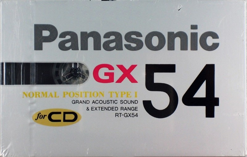 Compact Cassette Panasonic GX 54 "RT-GX54" Type I Normal 1989 Japan