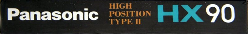 Compact Cassette Panasonic HX 90 "RT-HX90" Type II Chrome 1989 Japan