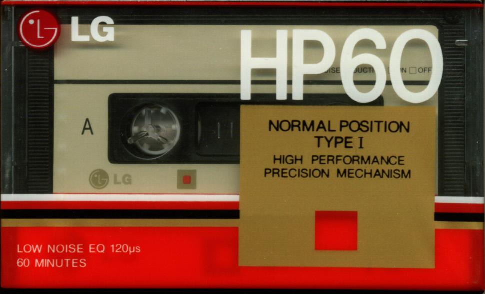 Compact Cassette LG HP 60 Type I Normal 1995 USA
