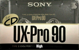 Compact Cassette Sony UX-Pro 90 "UX-PRO90B" Type II Chrome 1989 Japan