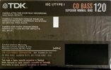 3 pack TDK CD Bass 120 Type I Normal 2008 North America