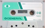 Compact Cassette General 60 Type I Normal Japan