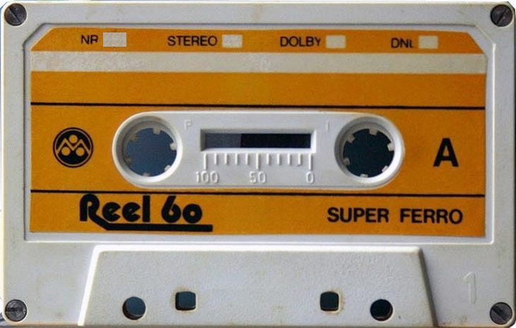 Compact Cassette Reel Super Ferro 60 "white" Type I Normal 1982 Poland