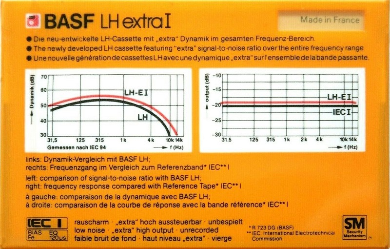 Compact Cassette: BASF  - LH Extra I 90