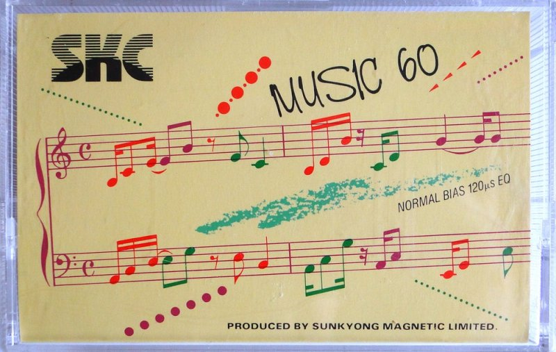 Compact Cassette: Sunkyong Magnetic Limited (SKM) SKC - Music 60