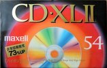 Compact Cassette Maxell CD-XL 54 "CDXL2-54" Type II Chrome 1992 Japan