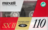 Compact Cassette Maxell SX 110 "SX II" Type II Chrome 1991 Europe
