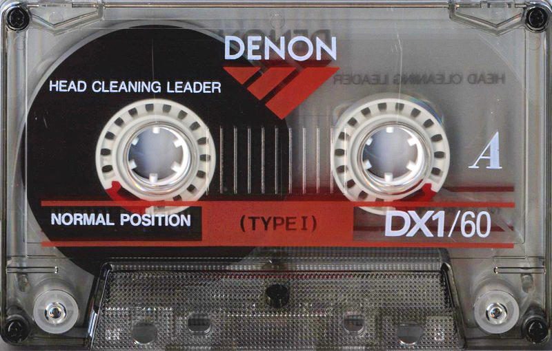 Compact Cassette Denon DX1 60 "DX1-60GE" Type I Normal 1992 North America