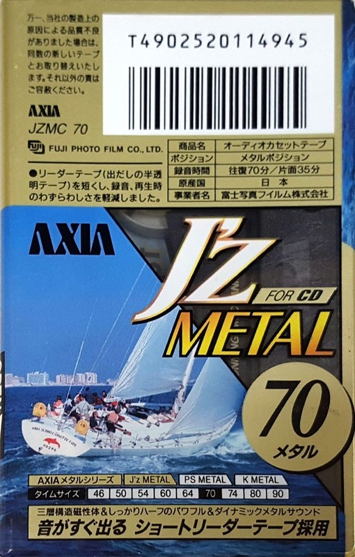 Compact Cassette: FUJI AXIA - J`z Metal 70