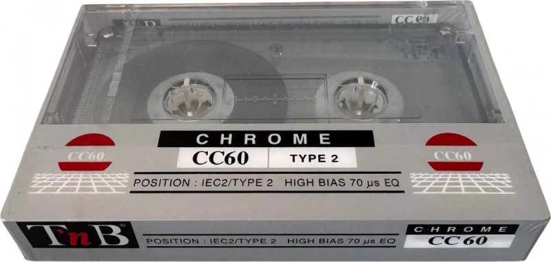Compact Cassette TnB CC 60 Type II Chrome 1990 Europe