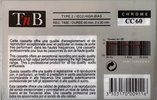 Compact Cassette TnB CC 60 Type II Chrome 1990 Europe