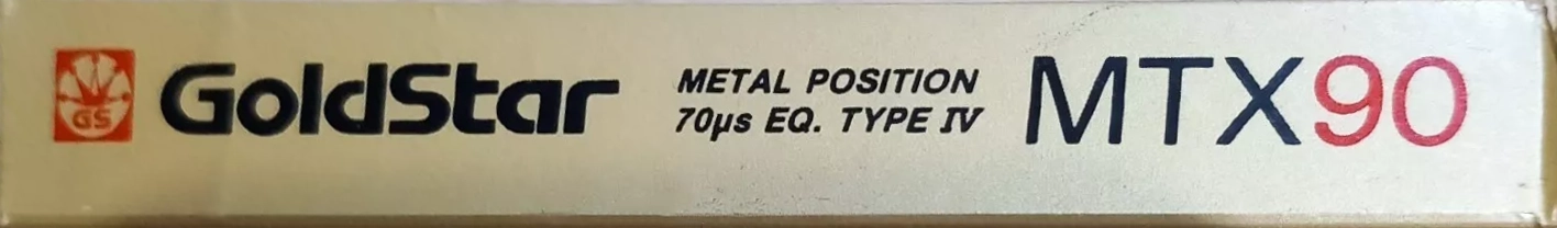 Compact Cassette Goldstar MTX 90 Type IV Metal 1986 USA