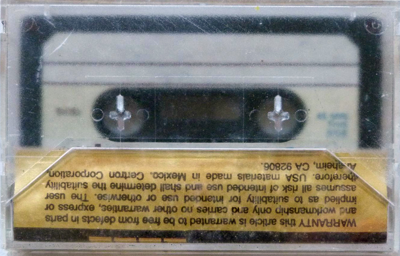 Compact Cassette Certron HE 60 Type I Normal 1978 USA