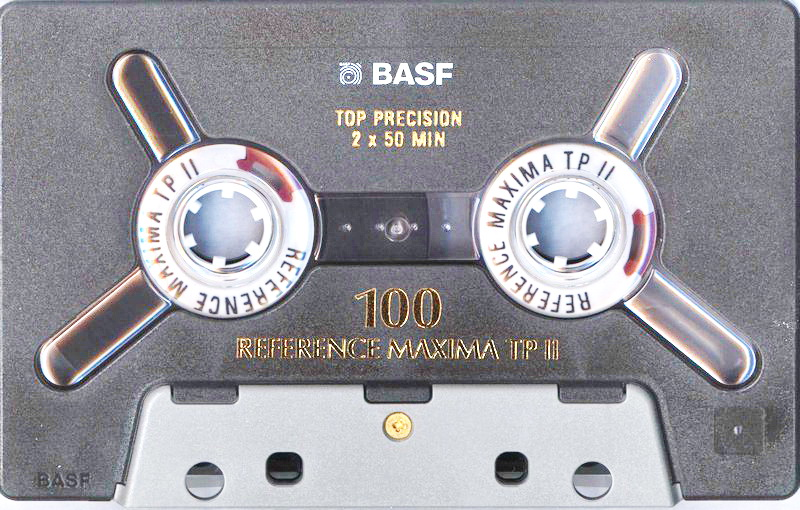 Compact Cassette BASF TP II Reference Maxima 100 Type II Chrome 1993 Europe