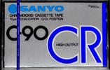 Compact Cassette Sanyo 90 Type II Chrome 1978 Japan