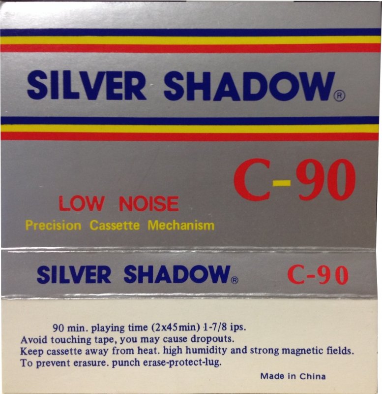 Compact Cassette: Unknown Silver Shadow -  90