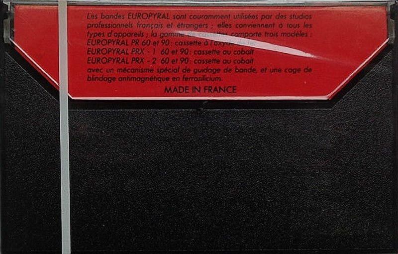 Compact Cassette Europyral PRX-1 60 Type I Normal 1984 France