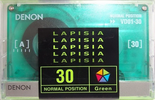 Compact Cassette Denon Lapisia 30 "VDO1-30" Type I Normal 1997 Japan