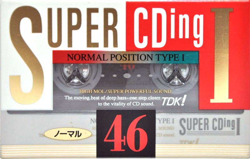 Compact Cassette TDK Super CDing 1 46 "SCD1-46A" Type I Normal 1993 Japan