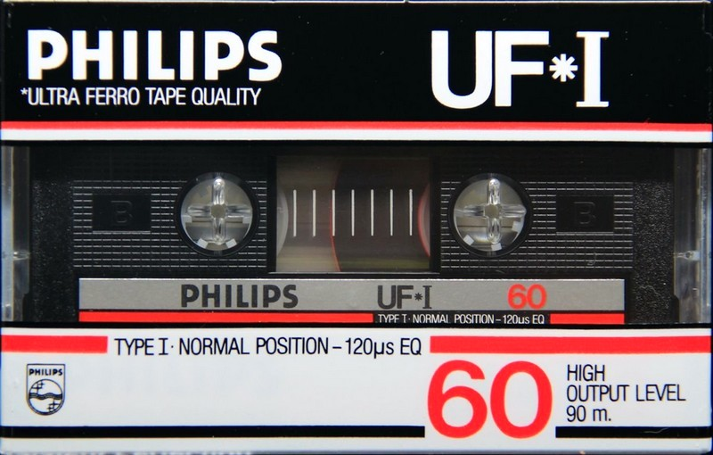 Compact Cassette Philips UF-I 60 Type I Normal 1985 Europe